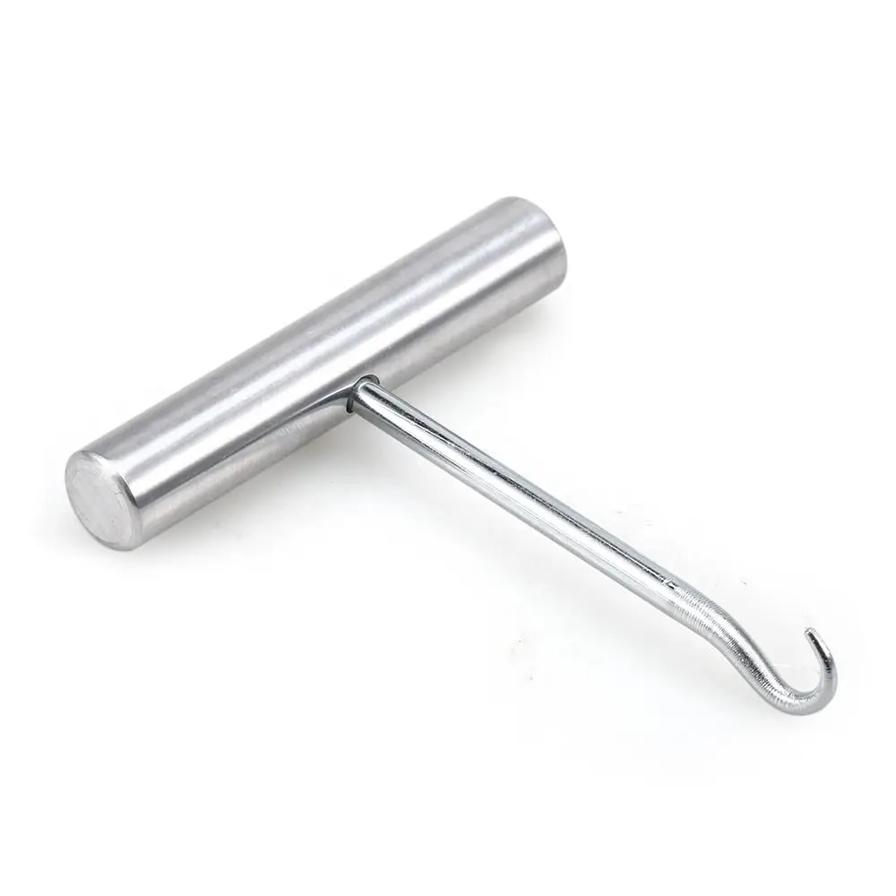Detalle de ganchos de ojales para precisión