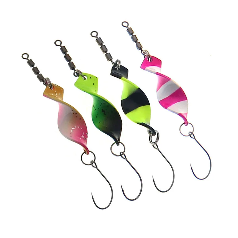 Señuelos de cuchara spinner para trucha y lubina – Trenzado 2,8g/4g - imagen 5