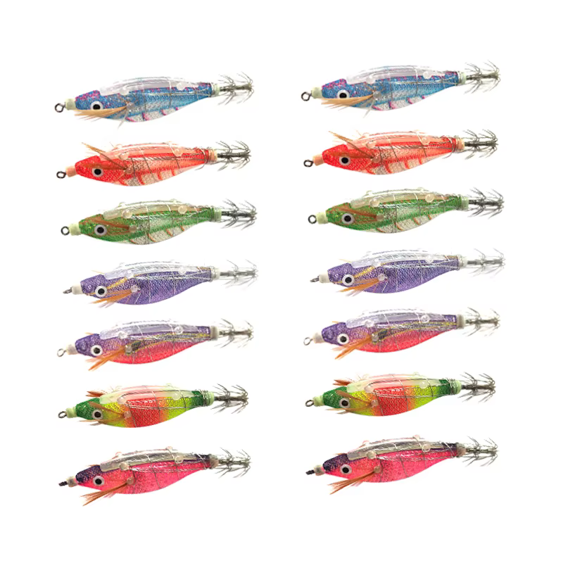 Webfoot Jig Egi Sepia - Señuelo luminoso para calamar y pulpo - imagen 5