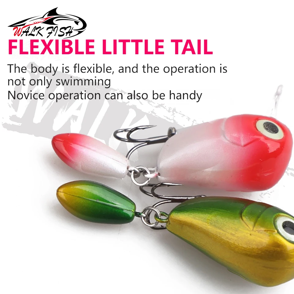 WALK FISH crankbait flotante para lubina y trucha, señuelo duro - imagen 5