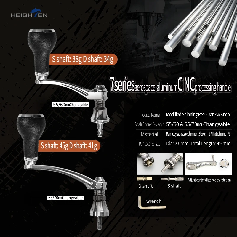 HEIGHTEN Empuñadura ajustable de carrete con botón antideslizante - imagen 4