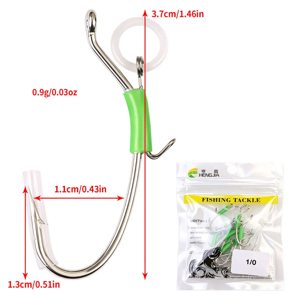 Anzuelos Jig Head acero inoxidable con púas para vinilo camarón