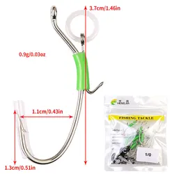 Anzuelos Jig Head acero inoxidable con púas para vinilo camarón