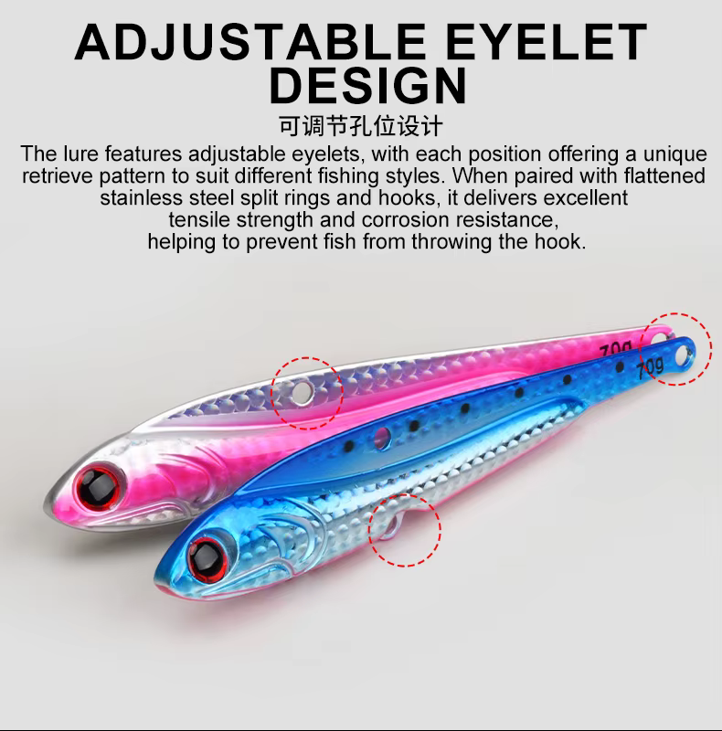Diseño ergonómico del señuelo TEASER para pesca marina