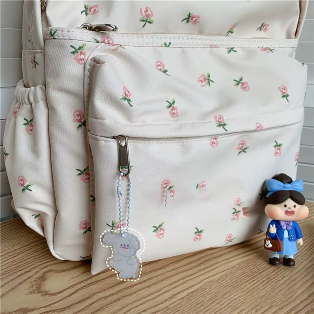 Mochila con estampado vista lateral