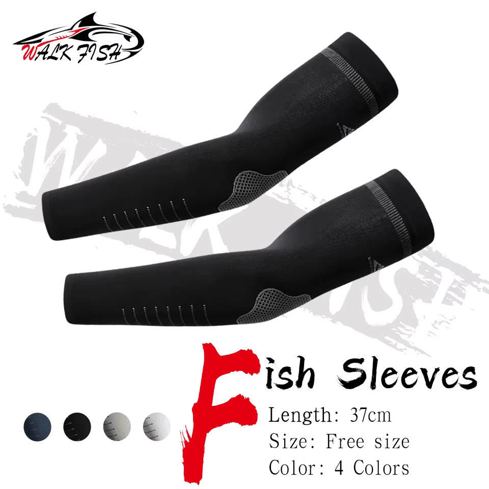 WALK FISH Mangas de pesca UV de seda hielo Unisex - Protección solar - imagen 2