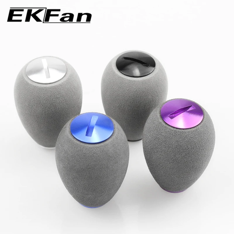 EKFan Knobs de Carrete – Grip EVA gris para pesca spinning - imagen 4