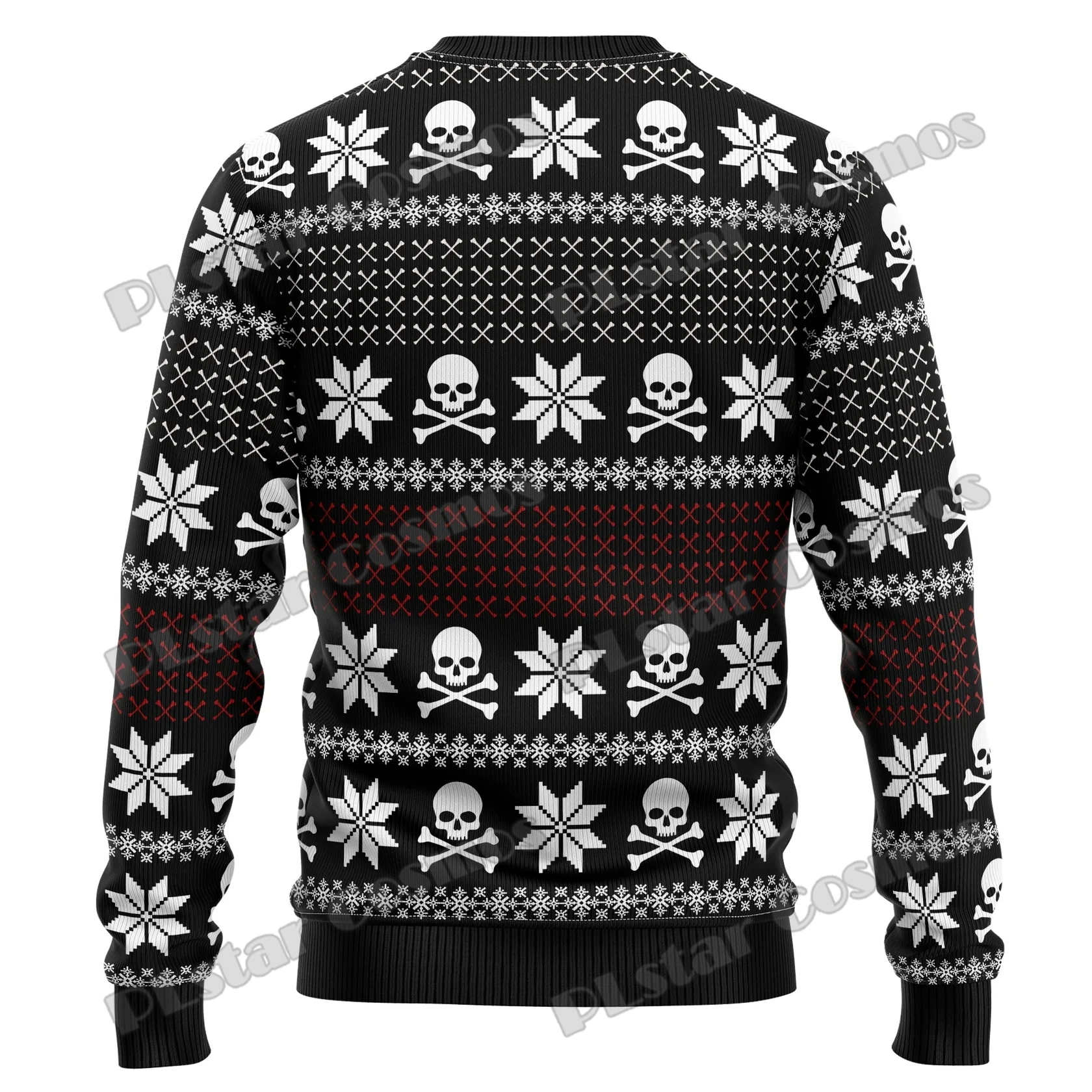 Jersey de Punto 3D Calavera y Pino KMY15 – Estilo Casual - imagen 4