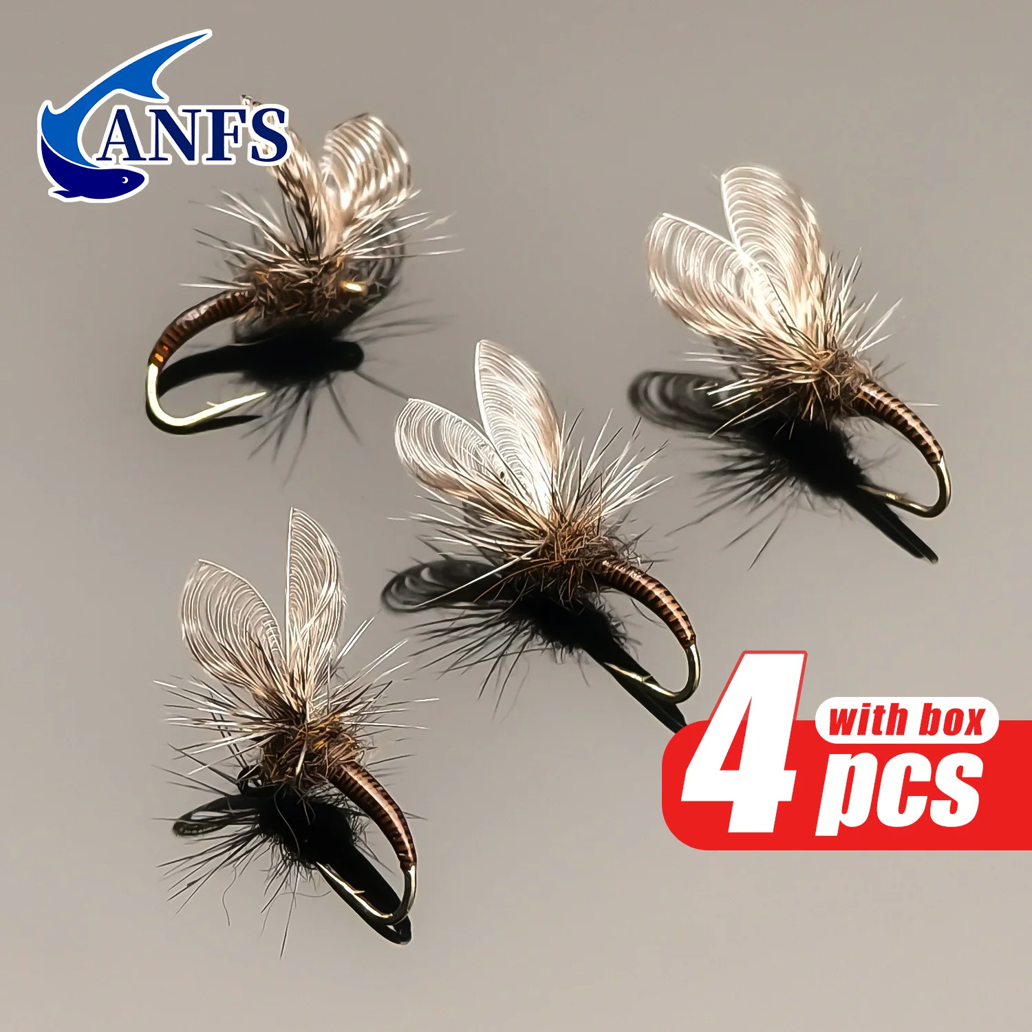 Set completo de moscas secas ANFS para pesca de trucha