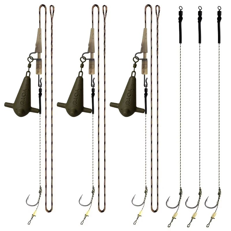 Set YOTO de aparejos de carpa pre-atados