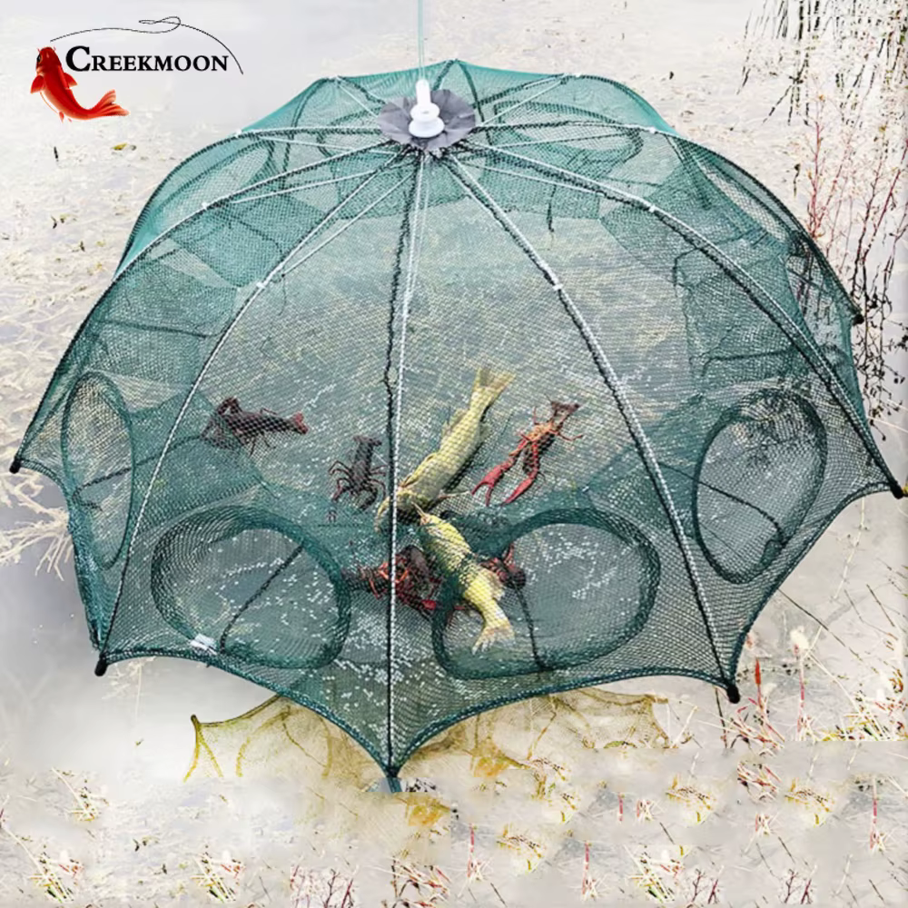 Red de Fundición Hexagonal Automática - Trampa para peces y cangrejos
