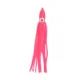 Señuelo calamar PVC ojos realistas rosa para agua salada