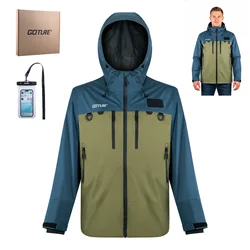 Chaqueta de Pesca Goture Impermeable con Bolso para Móvil