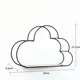 Estante de pared de hierro estilo europeo con diseño de nube - imagen 2