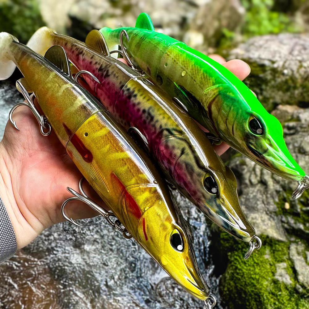 Señuelo Swimbait Probros 2 Segmentos – Anzuelos Triples para Lubina - imagen 3