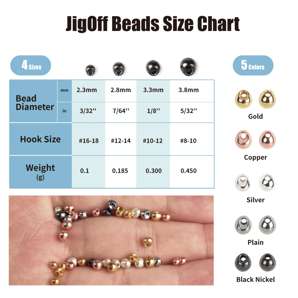 Perlas Elite TG montadas en diferentes patrones de pesca con mosca