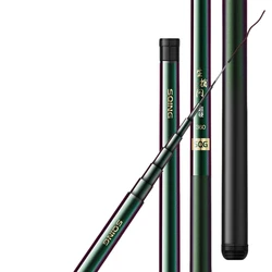Caña ultraligera de carbono portátil para carpas y carasúas