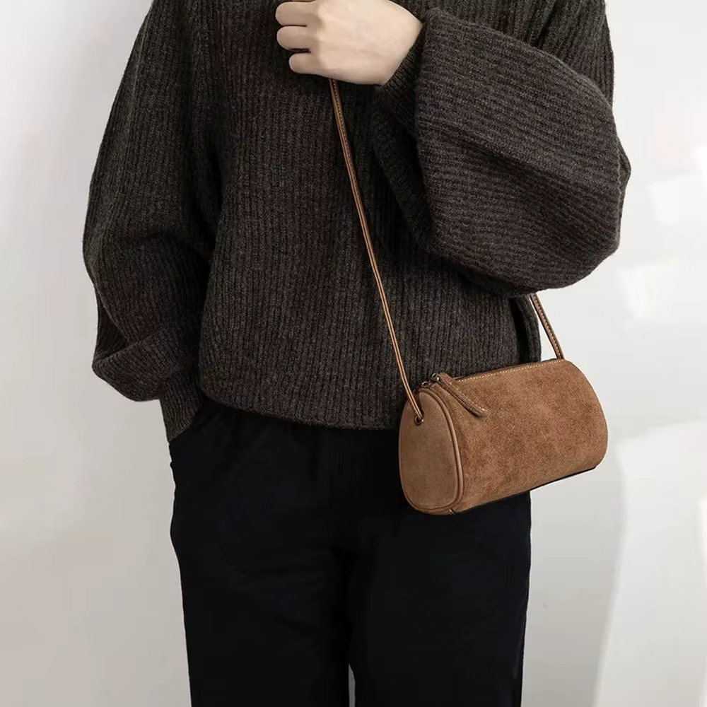 Bolso Bandolera de Gamuza para Mujer – Estilo Vintage y Gran Capacidad - imagen 3