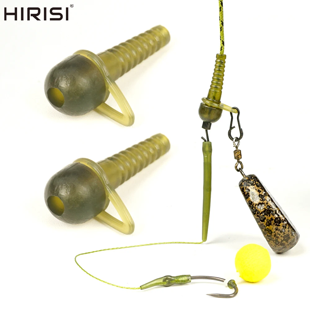 Hirisi clips plomo-goma para pesca de carpa con anillas - imagen 2