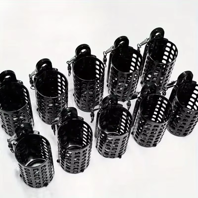 Ackibbik Jaula Alimentadora de Metal para Carpa – Cuadrada y Red - imagen 3