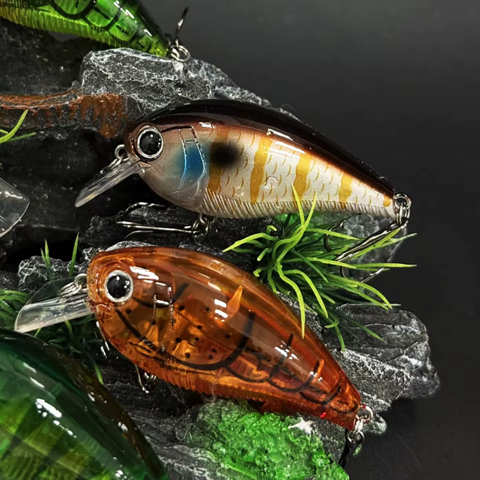 WALK FISH Micro Crankbait flotante wobbler oscilante para arroyos