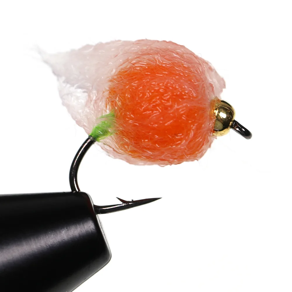 Vtwins Bead Head Glo Bug mosca húmeda salmón trucha Steelhead - imagen 2