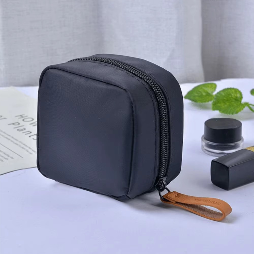 Monedero de Algodón Portátil con Cremallera – Bolsa Compacta para Monedas - imagen 2