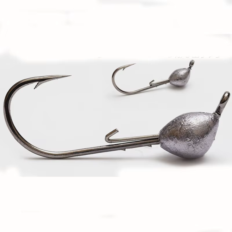 Anzuelos Jig Head tipo crank para vinilo y señuelos blandos - imagen 4