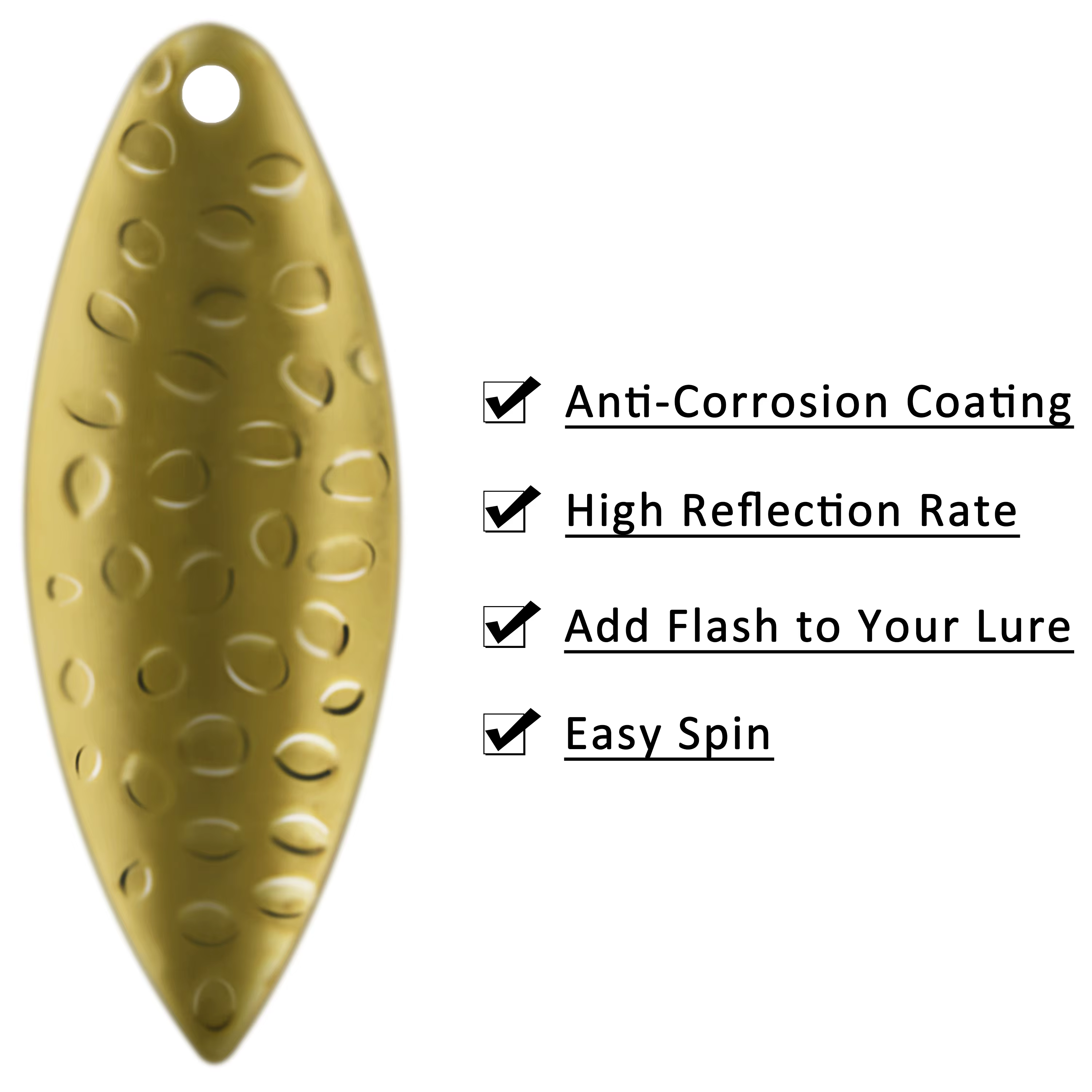 Cuchillas giratorias Colorado metal para Spinnerbait Buzzbait lobina - imagen 5
