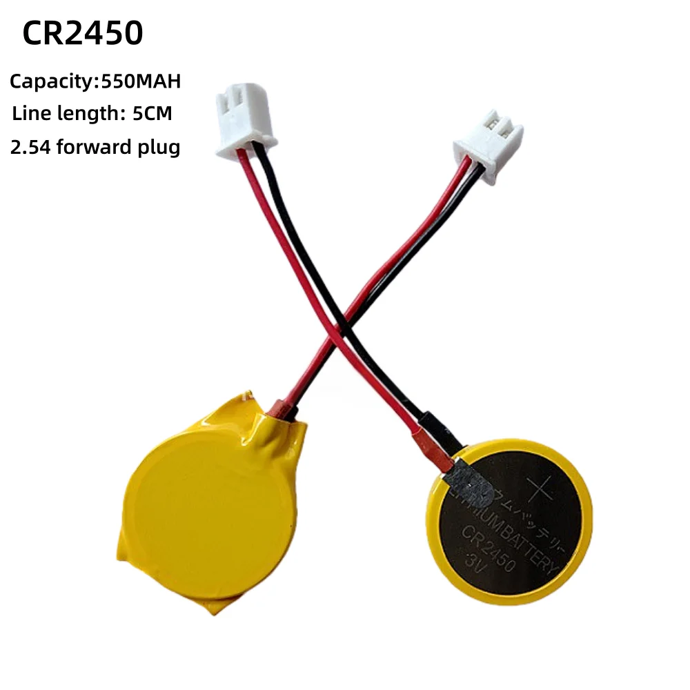 Pila CR2450 con alambres soldados