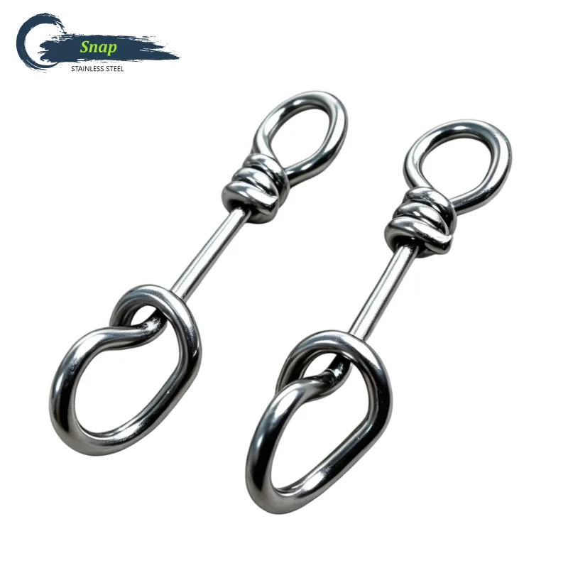 Clips de acero inoxidable para señuelos – enganche rápido