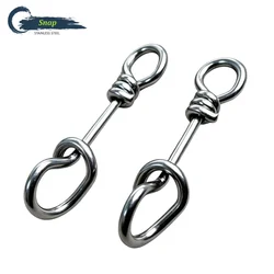 Clips de acero inoxidable para señuelos – enganche rápido