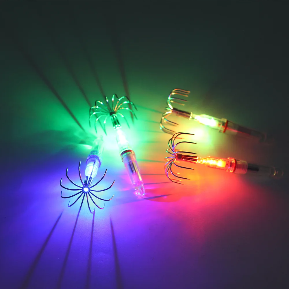 Detalle del sistema de iluminación en el anzuelo