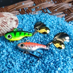 Cebo vibración WALK FISH VIB con doble lentejuelas