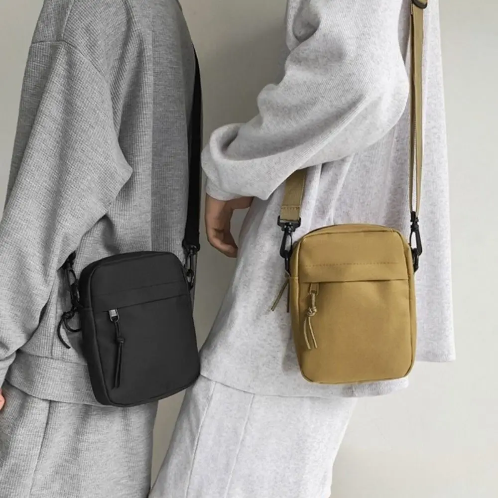 Bolso bandolera de lona con cremallera y correa ajustable - imagen 3