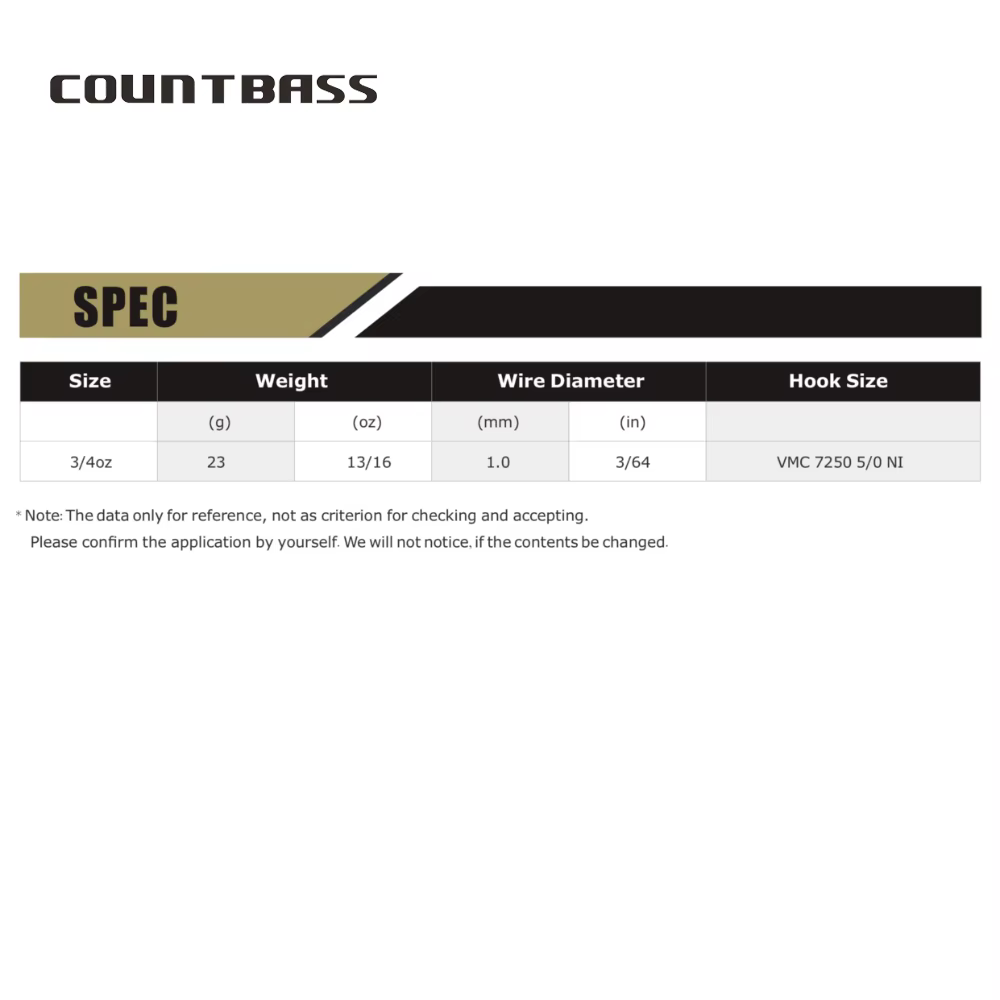 VMC Countbass 7250 – Spinnerbait con paleta para agua dulce - imagen 2