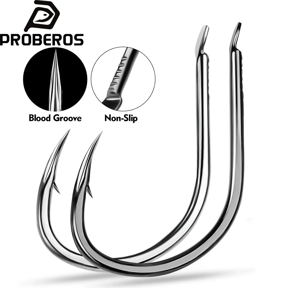 Anzuelos de acero alto carbono PROBEROS para carpa a jigging - imagen 4