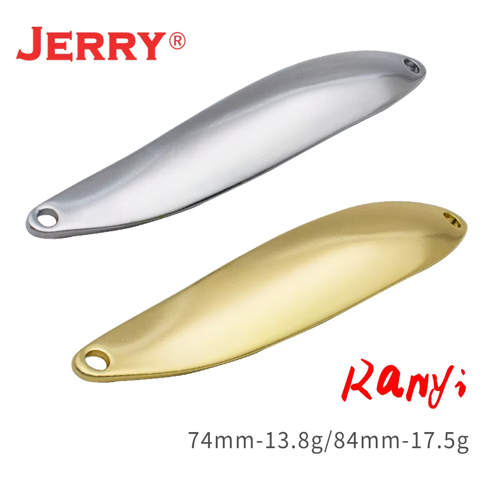 Jerry JD Cuchara de pesca sin pintar latón para lucio y zander - imagen 5
