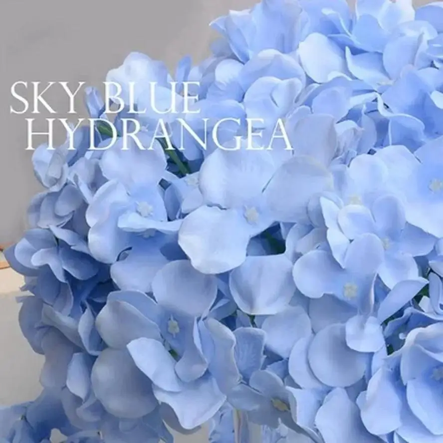 Flores artificiales de hortensia de seda para decoración y bodas - imagen 4