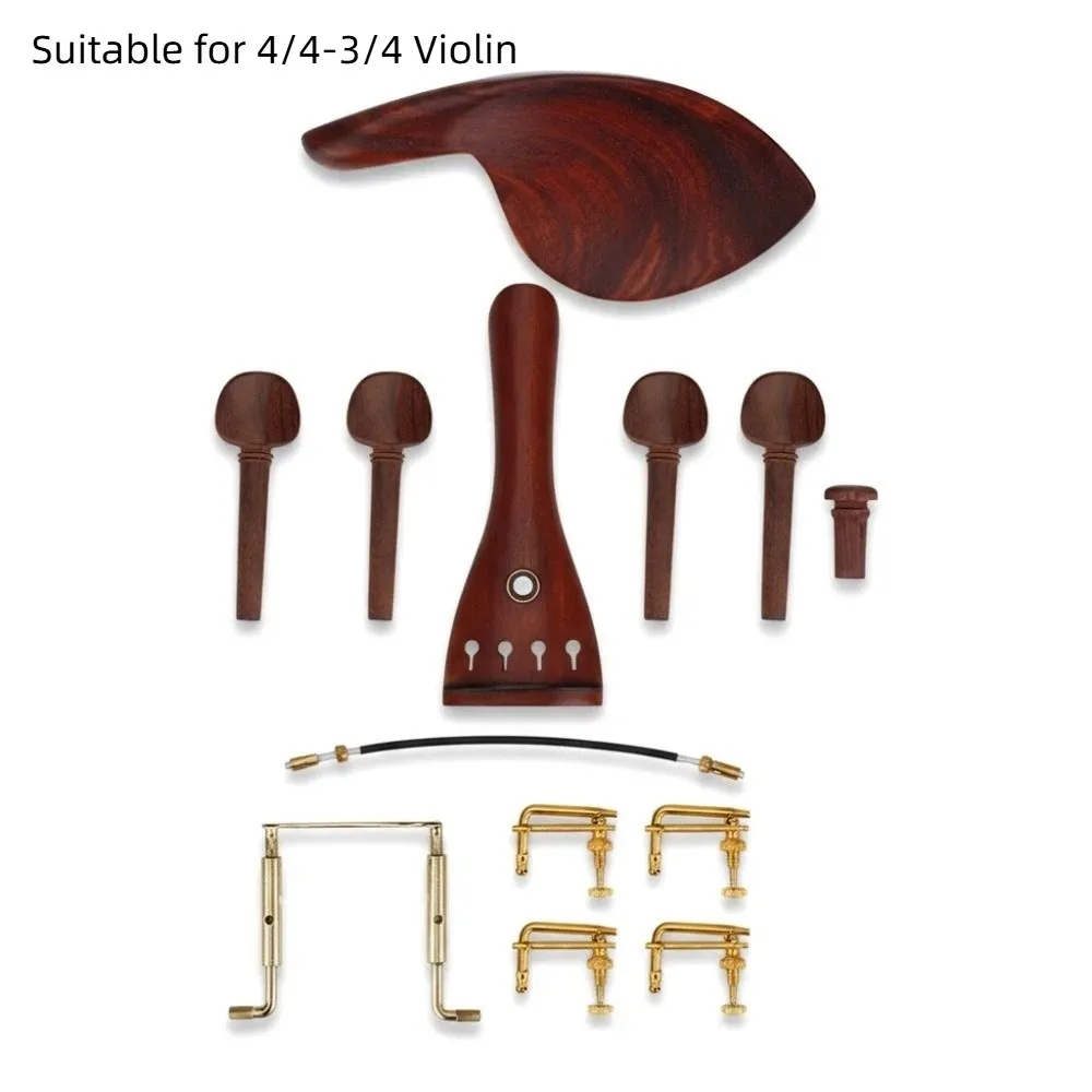 Juego completo de accesorios para violín 4/4-3/4