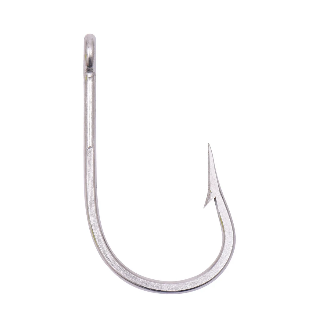 Juego de 3 anzuelos de acero inoxidable tamaño 8/0 para pesca mayor
