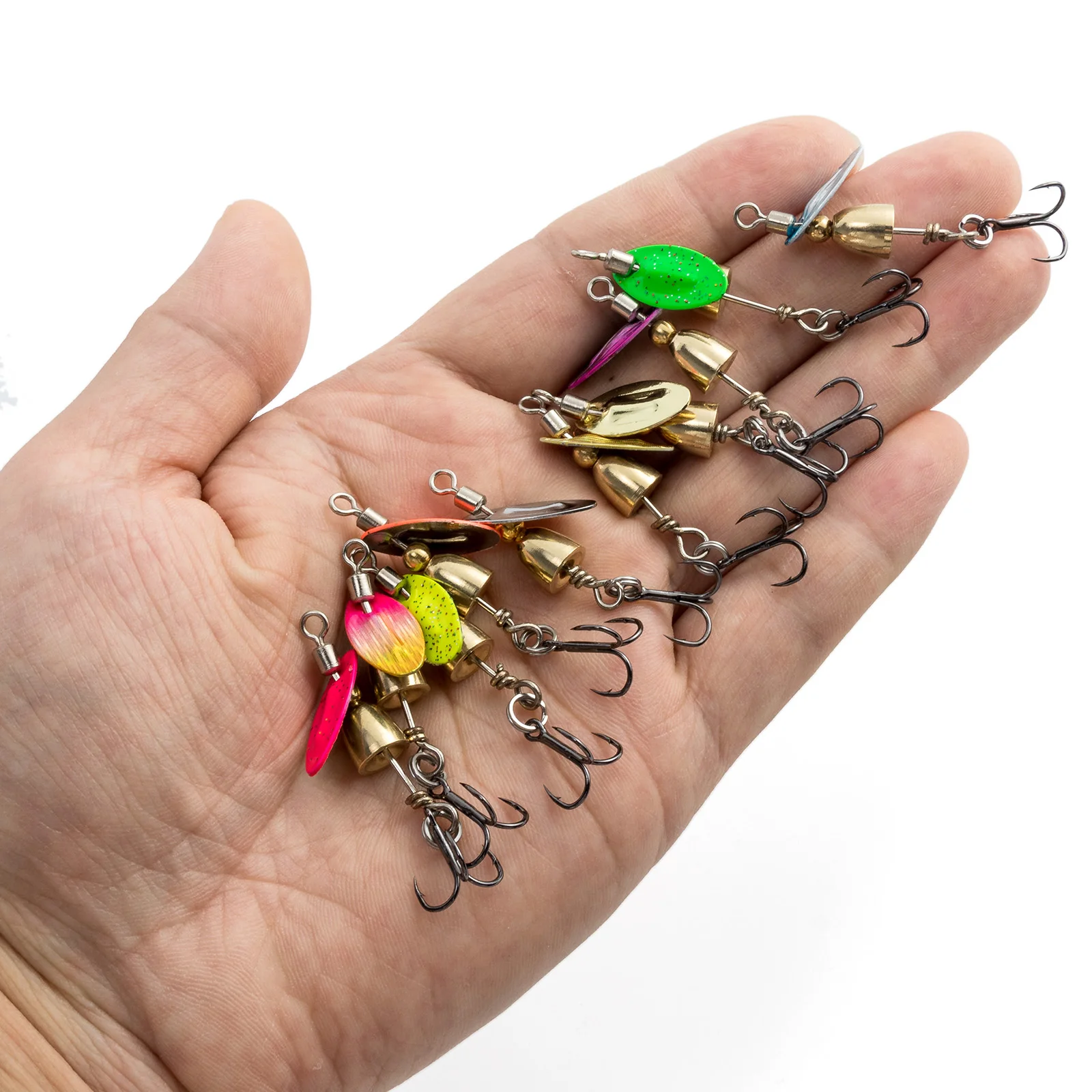 Spinner Metal 3,5g-7,5g para trucha – Señuelo giratorio tipo cuchara wobbler - imagen 3
