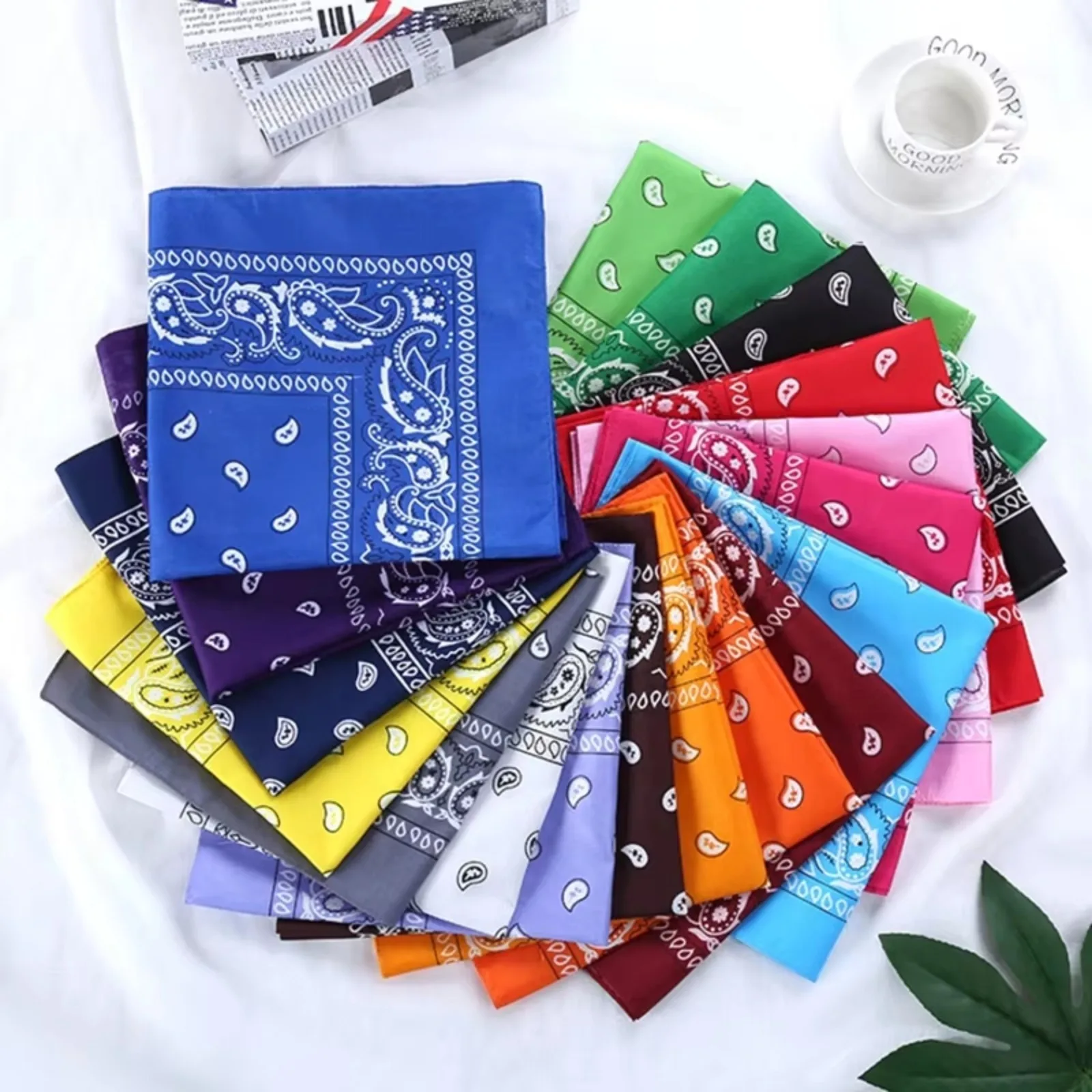 Pañuelo multifunción Paisley para cabeza, cuello y muñeca unisex - imagen 5