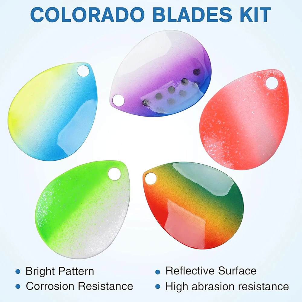 Cuchillas giratorias para señuelos - Color Colorado para Walleye - imagen 4
