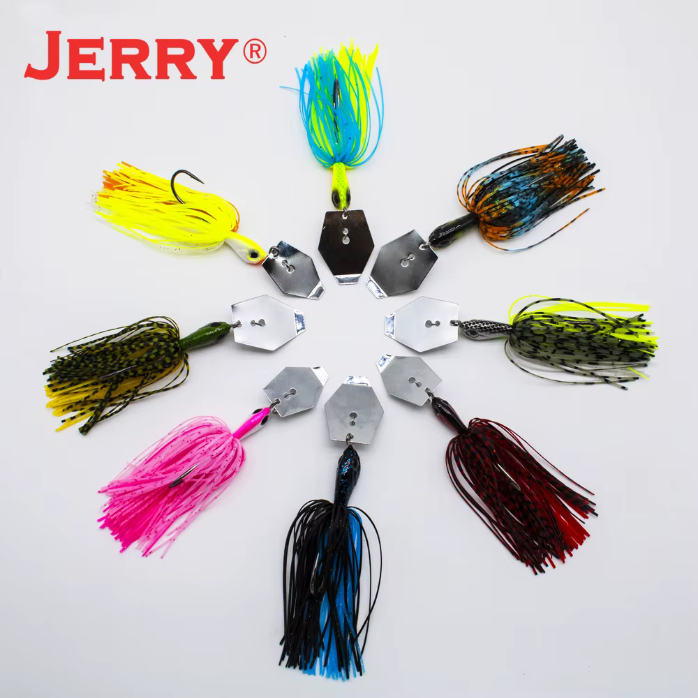 Jerry Dawn Chatterbait – Señuelo vibratorio para lubina con faldas de silicona - imagen 2