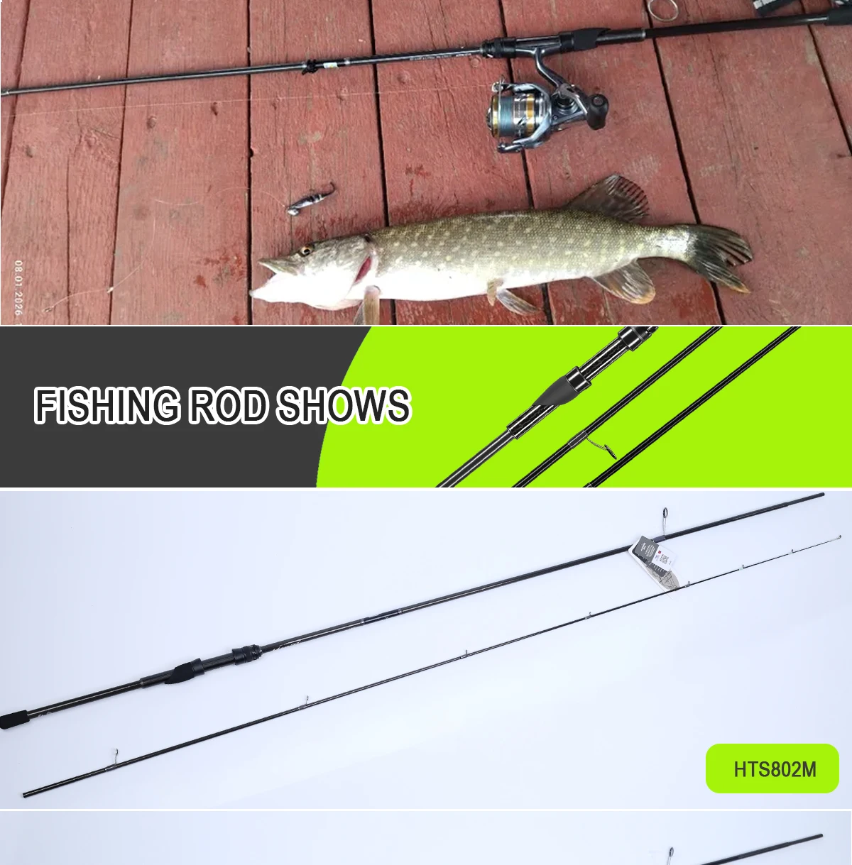 Cañas KUYING para spinning y baitcasting
