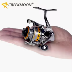 Carrete ultraligero metálico para hielo con brazo plegable