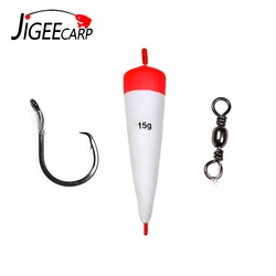 Anzuelos circulares Jig Head de cabeza plana para pez gato y carpa