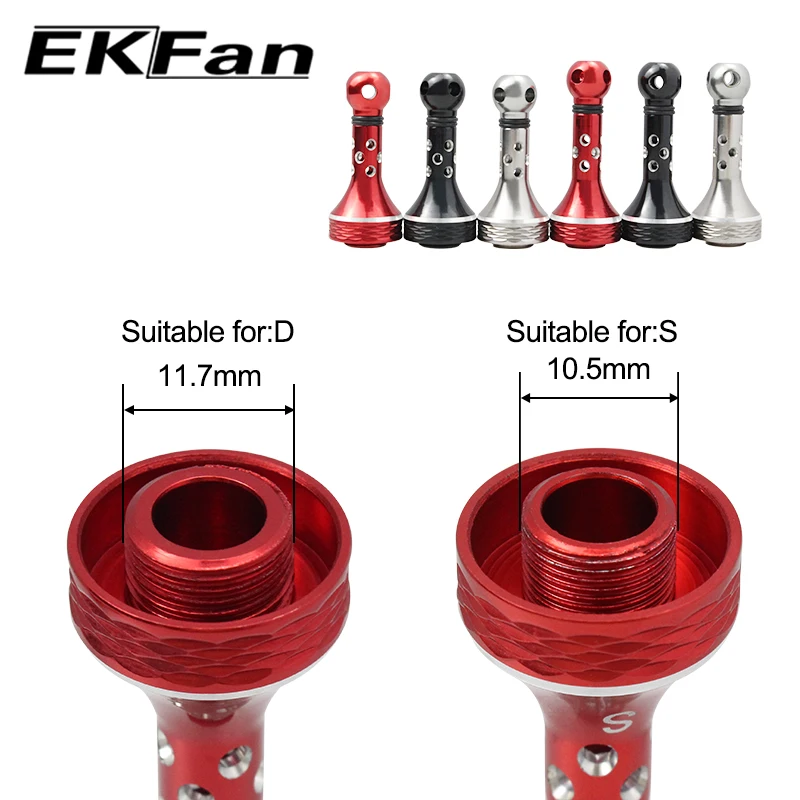 Soporte de aluminio EKfan para carretes con barra de equilibrio