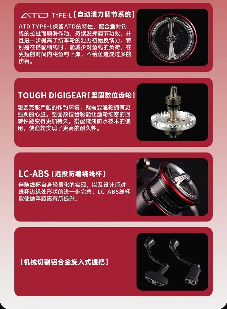 DAIWA FUEGO CS LT, uso y portabilidad